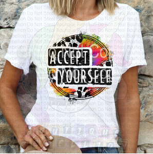 Accept Yourself Adult Tee