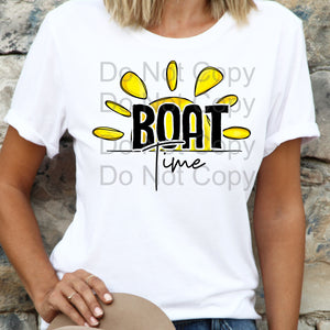 Boat Time Adult Tee