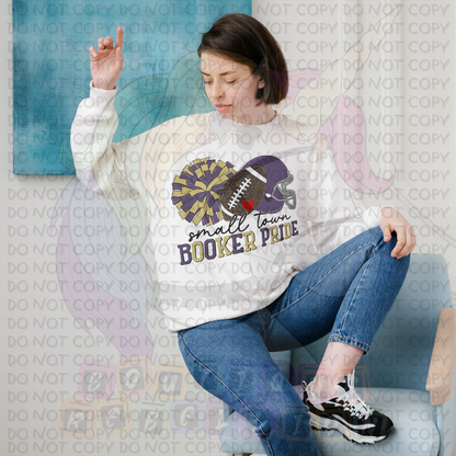 Small Town Booker Pride Adult Crewneck Sweatshirt
