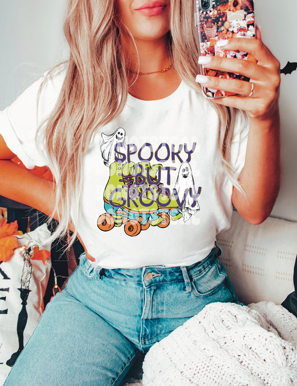 Spooky But Groovy Adult Tee