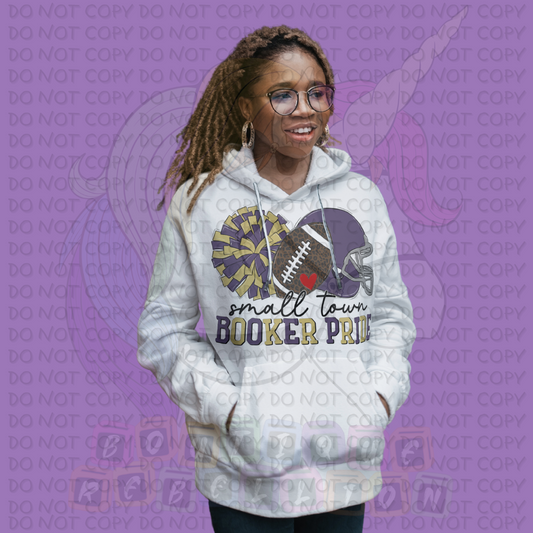 Small Town Booker Pride Adult Hooded Sweatshirt