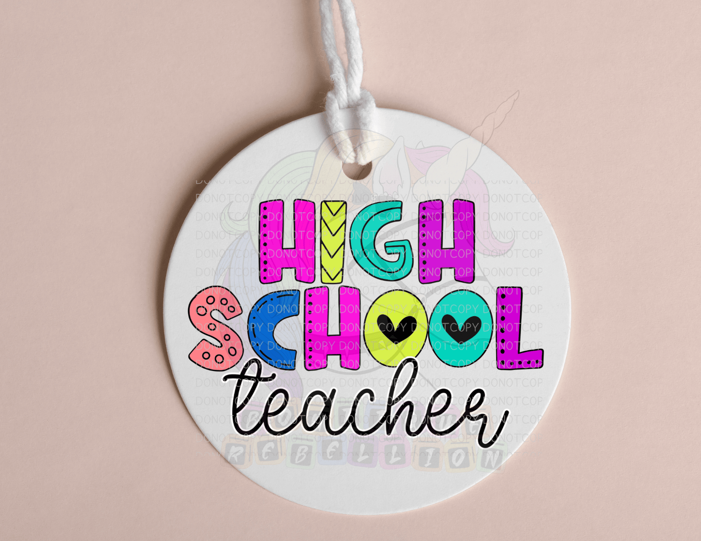 Teacher Bag Tags
