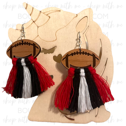 Team Spirit Football Earrings