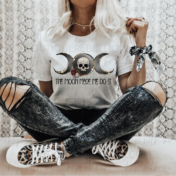 The Moon Made Me Do It Adult Tee