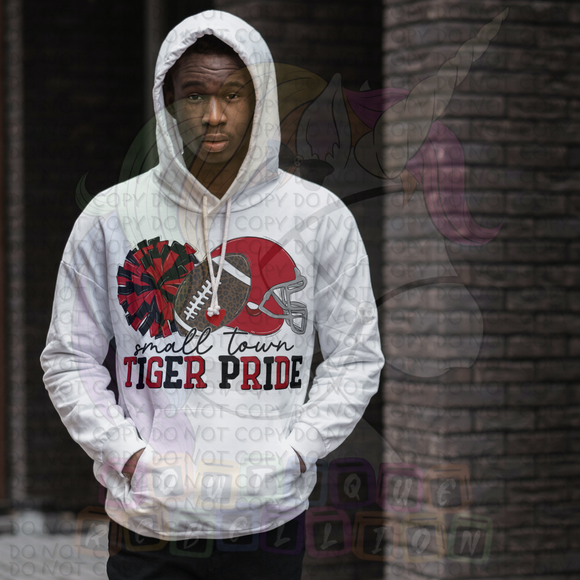 Small Town Tiger Pride Adult Hooded Sweatshirt